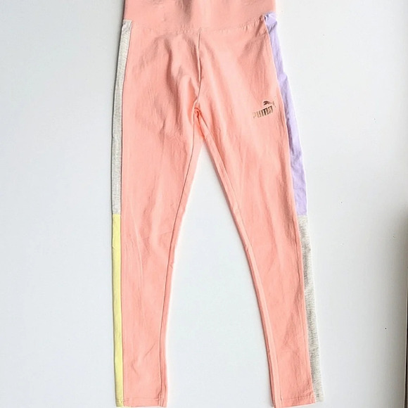 Big Girls Puma Color Block Leggings - Picture 2 of 7